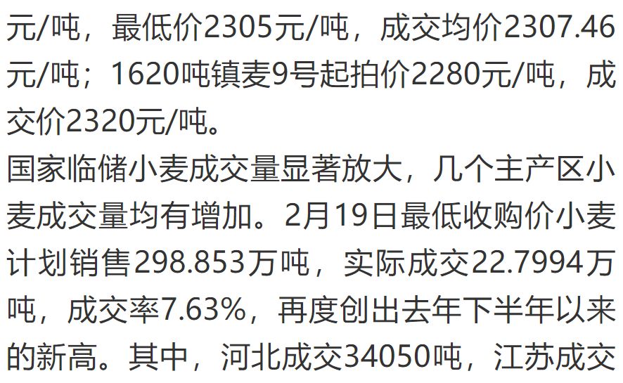 今日聊城小麦最新价格分析